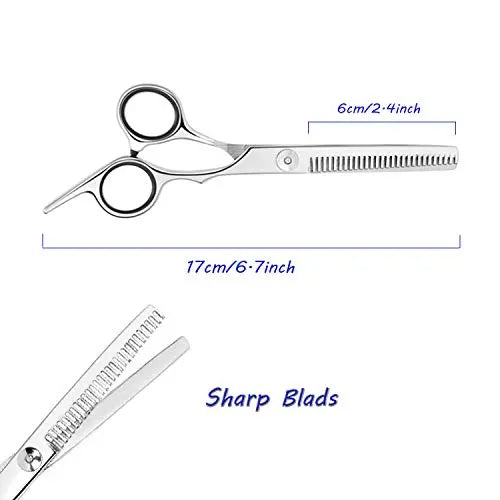 ESSOY Professional Hair Cutting Scissors/Shears (6.5-Inches), 4CR Stainless Steel Haircut Scissor with Fine Adjustment Screw for Home Salon,Barber Hairdressing Scissor for Women Men Kids - HAB 