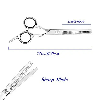 ESSOY Professional Hair Cutting Scissors/Shears (6.5-Inches), 4CR Stainless Steel Haircut Scissor with Fine Adjustment Screw for Home Salon,Barber Hairdressing Scissor for Women Men Kids - HAB 