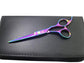 Professional Hair Cutting Shears,6 Inch Barber hair Cutting Scissors Sharp Blades Hairdresser Haircut For Women/Men/kids 420c Stainless Steel Rainbow Color (A) - HAB 