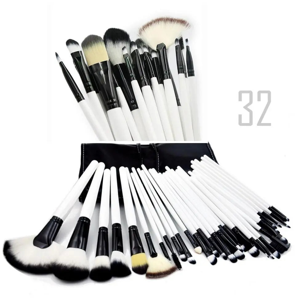 Sculptor 32 Piece High Quality Wooden Makeup Brush Set - HAB 