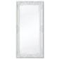 Wall Mirror Baroque Style 39.4"x19.7" White - HAB 