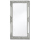 Wall Mirror Baroque Style 39.4"x19.7" White - HAB 