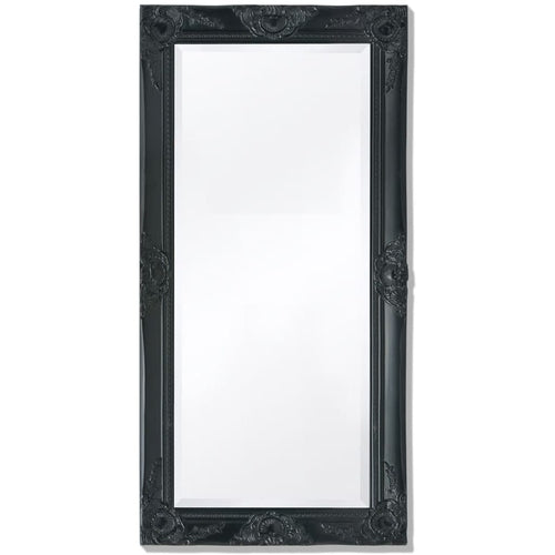 Wall Mirror Baroque Style 39.4"x19.7" White - HAB 