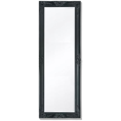 Wall Mirror Baroque Style 55.1"x19.7" White - HAB 
