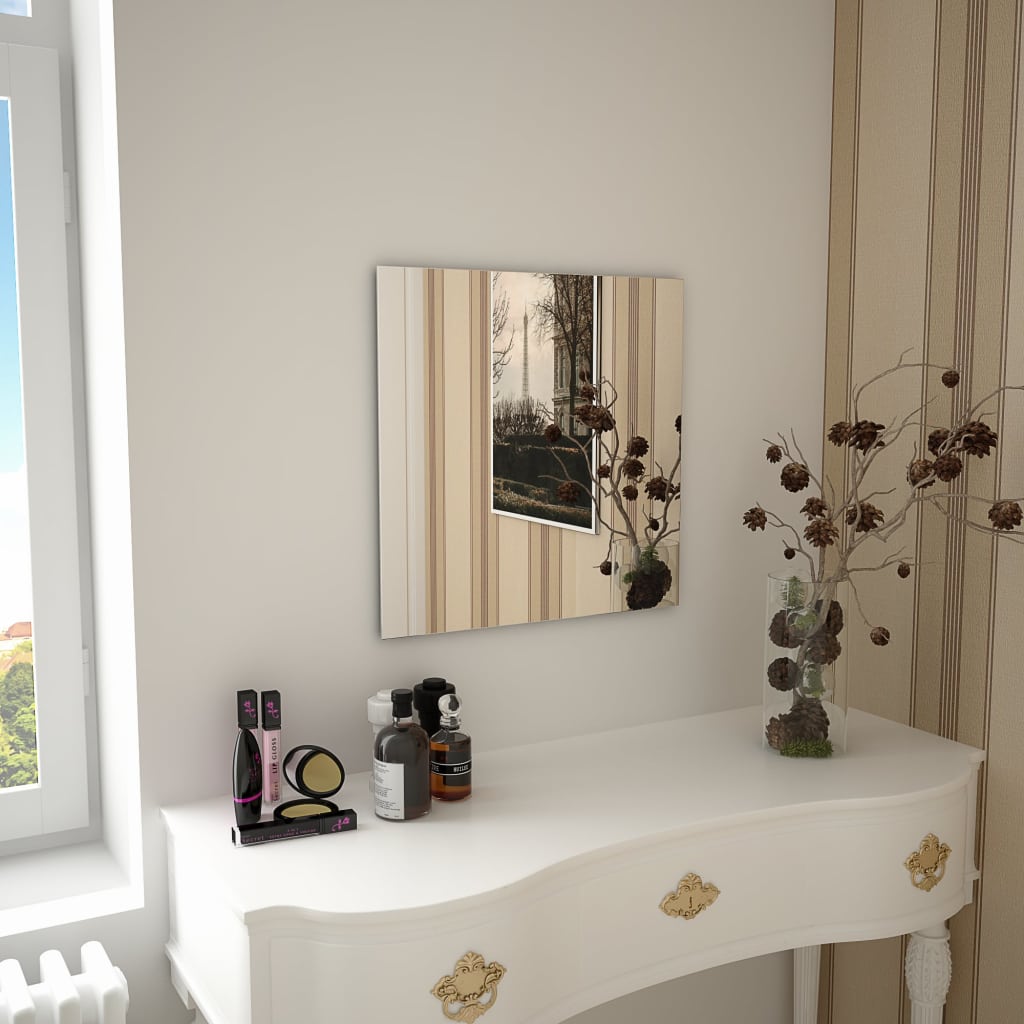 Wall Mirror 15.7"x15.7" Square Glass - HAB 