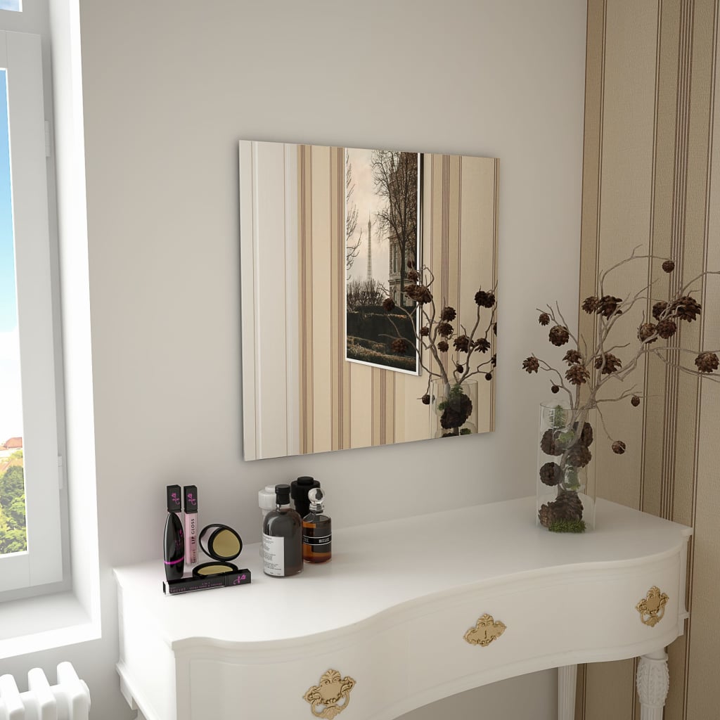 Wall Mirror 15.7"x15.7" Square Glass - HAB 
