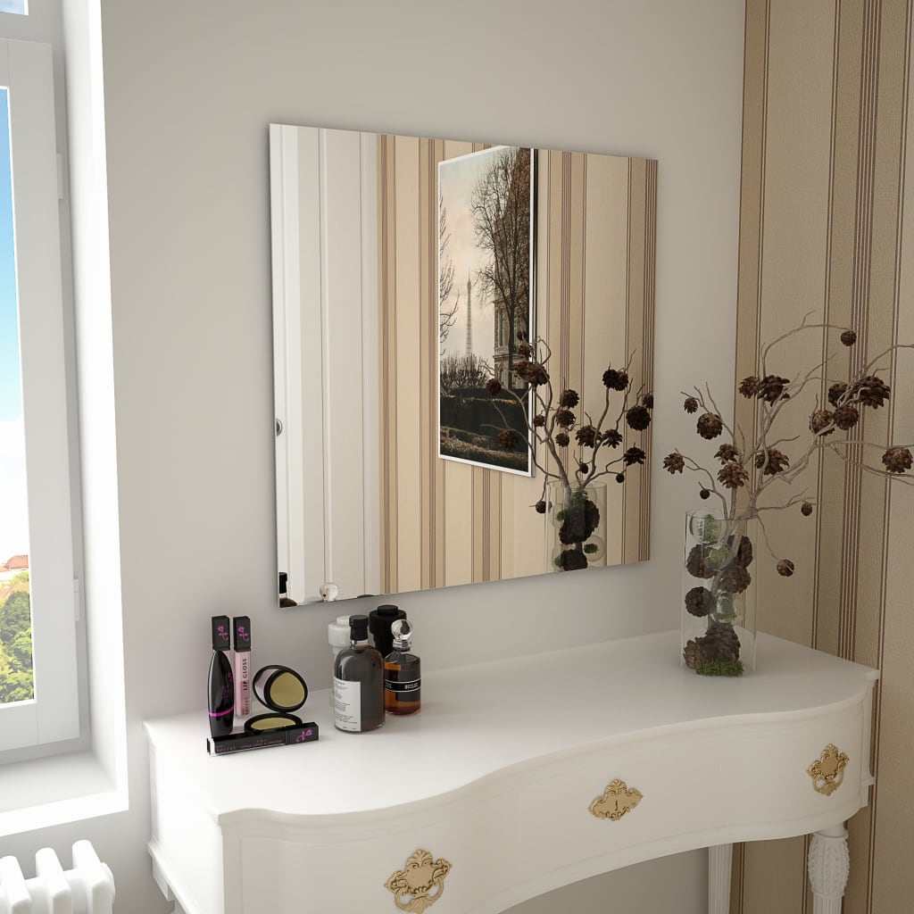 Wall Mirror 15.7"x15.7" Square Glass - HAB 