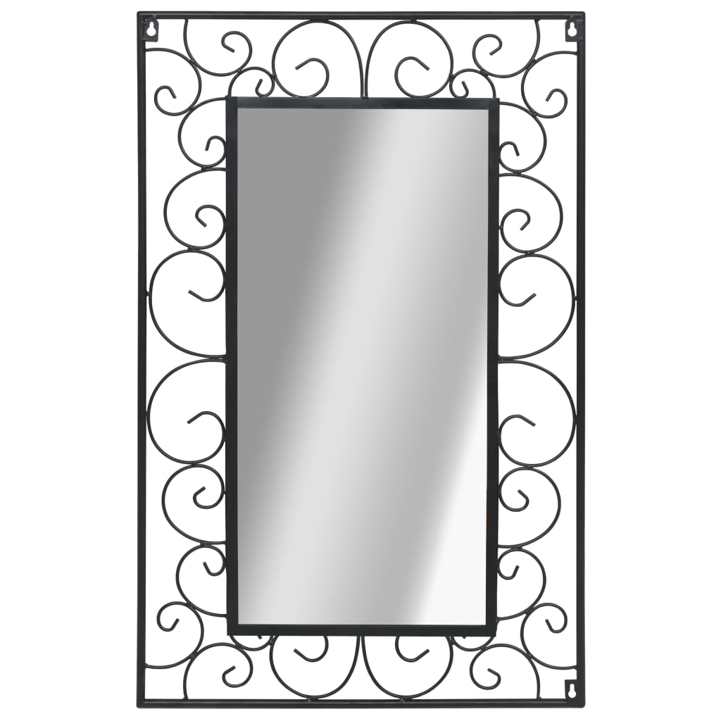 Wall Mirror Rectangular 19.6"x31.4" Black - HAB 