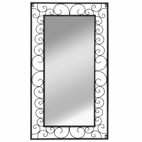 Wall Mirror Rectangular 19.6"x31.4" Black - HAB 