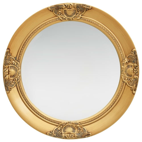 Wall Mirror Baroque Style 19.7" White - HAB 