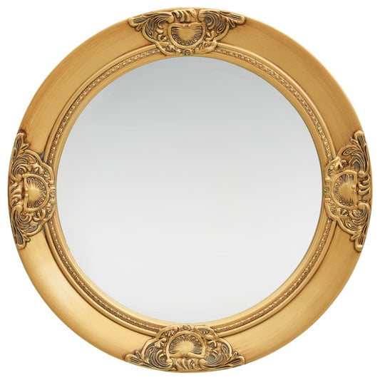 Wall Mirror Baroque Style 19.7" White - HAB 