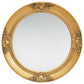 Wall Mirror Baroque Style 19.7" White - HAB 