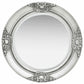 Wall Mirror Baroque Style 19.7" White - HAB 