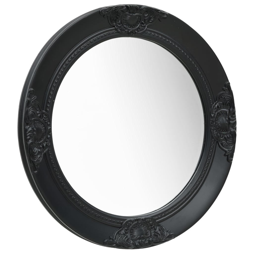 Wall Mirror Baroque Style 19.7" White - HAB 