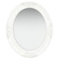 Wall Mirror Baroque Style 19.7" White - HAB 