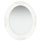 Wall Mirror Baroque Style 19.7" White - HAB 