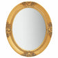 Wall Mirror Baroque Style 19.7" White - HAB 