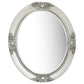 Wall Mirror Baroque Style 19.7" White - HAB 