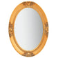 Wall Mirror Baroque Style 19.7" White - HAB 