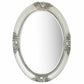 Wall Mirror Baroque Style 19.7" White - HAB 