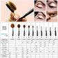 Beauty Experts Set of 10 Oval Beauty Brushes - HAB 