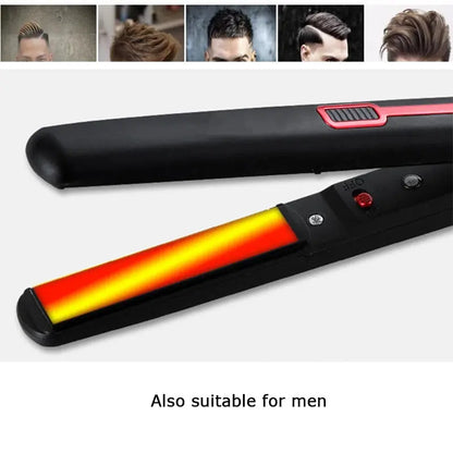 New Professional 2 in 1 Portable Hair Curler Hair Straightener Mini Flat Iron - HAB - Hair And Beauty