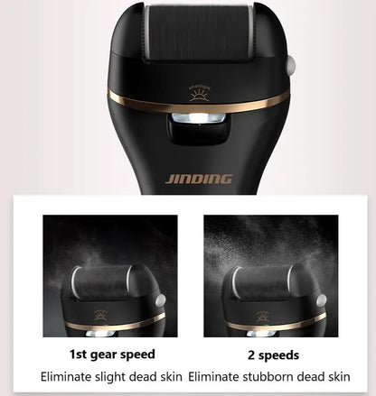 Electric Hard Skin Remover, Rechargeable Foot File, Waterproof Grinder with Light for Dry, Dead and Cracked Skin - HAB - Hair And Beauty