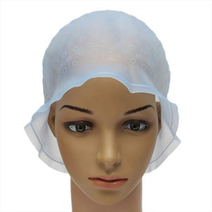 Reusable Silicone Coloring Highlighting Dye Cap Safety Breathable Hook - HAB - Hair And Beauty