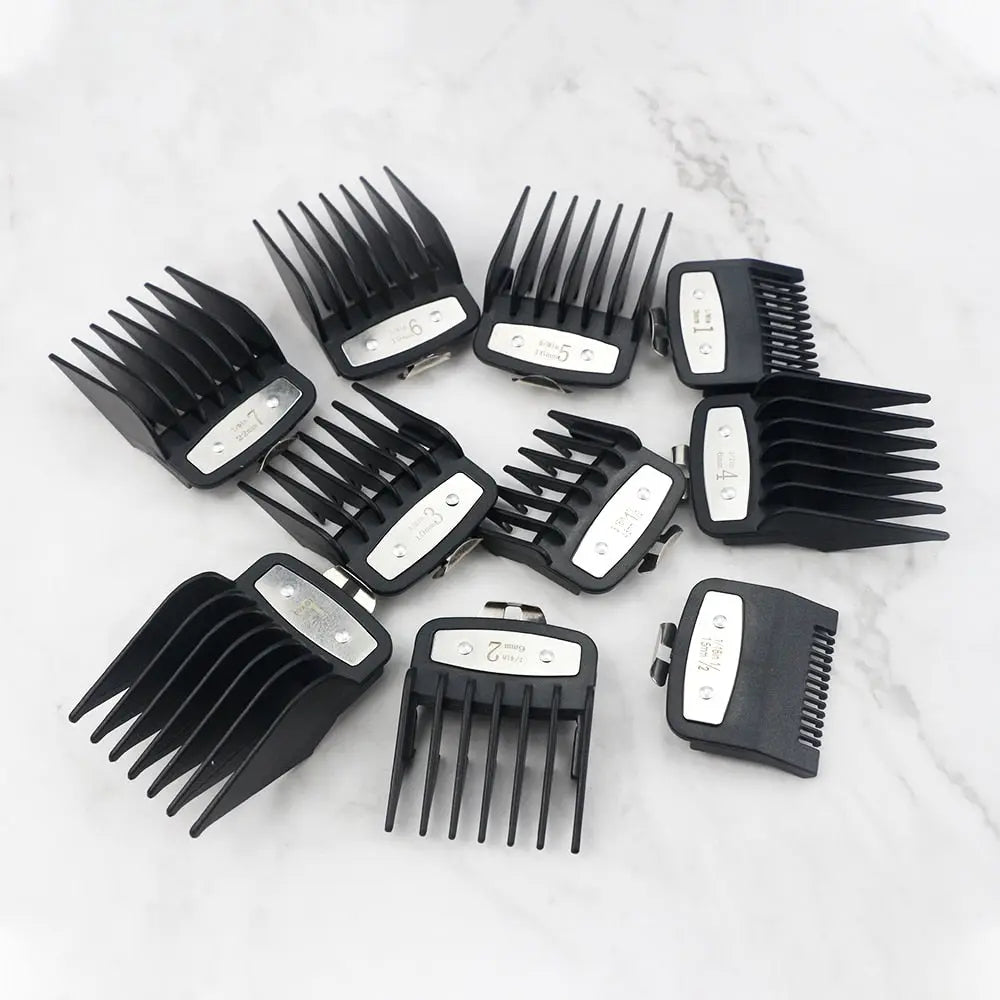 8pcs/10pcs universal hair clipper limit comb guide attachment set - HAB - Hair And Beauty
