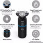Men Electric Razor Rechargeable Travel Rotary Shaver IPX7 Waterproof - HAB 