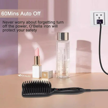 Hair Straightener Brush Hair Styler Electric Hot Comb - HAB 
