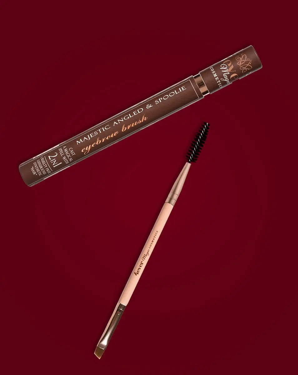 Majestic Angled and Spoolie Eyebrow Brush - HAB 