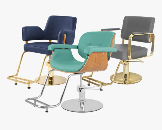 Net red barber shop chair hair salon dedicated rotating haircut chair lift high-end European-style simple modern hairdressing - HAB