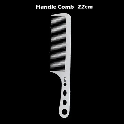 Brainbow 1PC Titanium Steel Comb Professional Salon Hair Hairdressing Anti-static Barbers Comb Ultra Thin Hair Brush for Men - HAB 