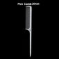 Brainbow 1PC Titanium Steel Comb Professional Salon Hair Hairdressing Anti-static Barbers Comb Ultra Thin Hair Brush for Men - HAB 
