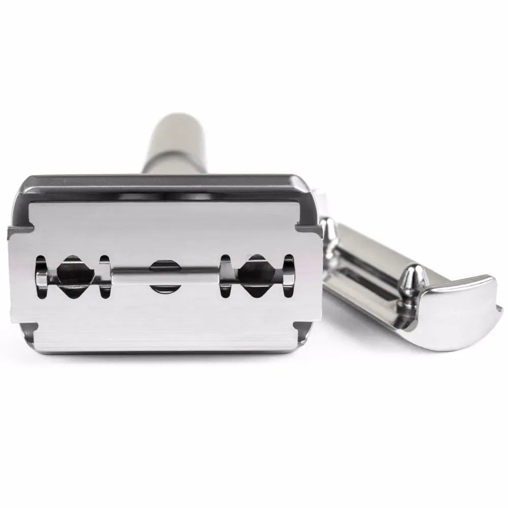 Qshave Double Edge Safety Razor Blade Straight Razor Titanium Blade Classic Safety Razor Blade Made in USA, 10 Blades - HAB 