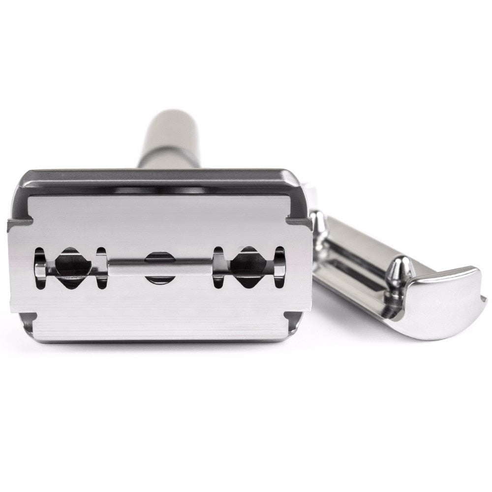 Qshave Double Edge Safety Razor Blade Straight Razor Titanium Blade Classic Safety Razor Blade Made in USA, 10 Blades - HAB 