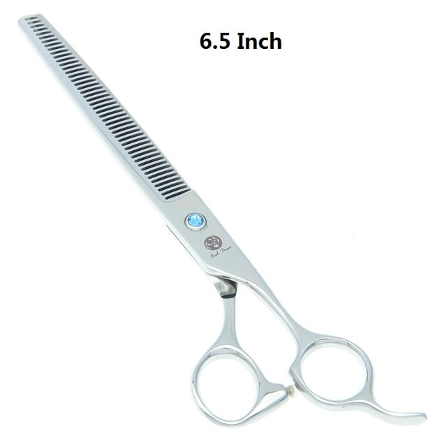 Purple Dragon 7 inch High Quality Pet Grooming Scissors Set  Dogs Cutting Thinning Curved Shears Puppy Cat Clippers LZS0377 - HAB 