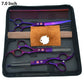 Purple Dragon 7 inch High Quality Pet Grooming Scissors Set  Dogs Cutting Thinning Curved Shears Puppy Cat Clippers LZS0377 - HAB 