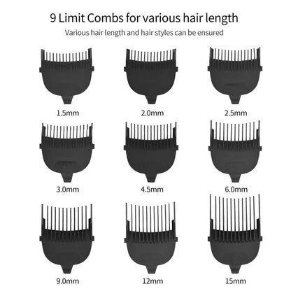 Mini Hair Clipper Rechargeable Haircut Men's Professional Electric Hair Trimmer Beard Trimmer Hair Cutting  9Pcs Limit Comb - HAB 
