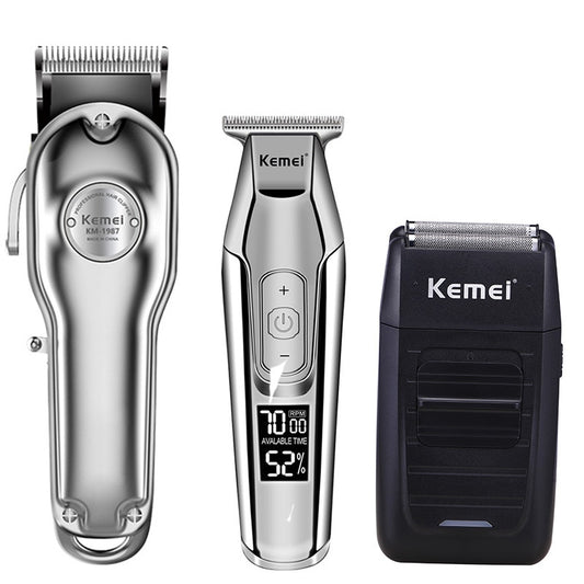 Kemei hair clipper electric hair trimmer barber hair cutter mower hair cutting machine kit combo KM-1987 KM-1986 KM-5027 KM-1102 - HAB