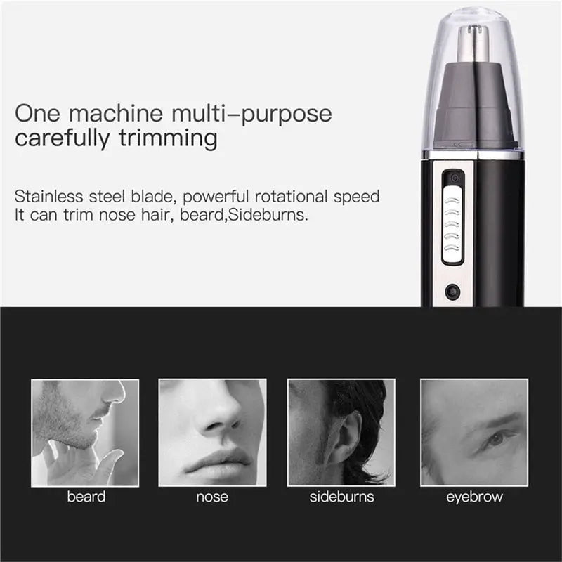 4 in 1 Professional Electric Rechargeable Nose and Ear Hair Trimmer Shaver Temple Cut For Men Personal Care Tools S36 - HAB 