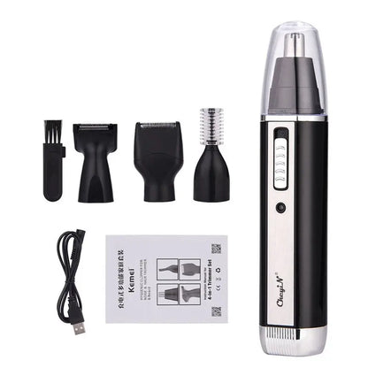 4 in 1 Professional Electric Rechargeable Nose and Ear Hair Trimmer Shaver Temple Cut For Men Personal Care Tools S36 - HAB 