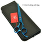 7.0 Inch Big Professional Hairdressing Cutting Scissors 6.5 Inch Thinning Shears Salon Barbers JP440C Blue Hair Tesouras A0132A - HAB 