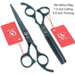 7.0 Inch Big Professional Hairdressing Cutting Scissors 6.5 Inch Thinning Shears Salon Barbers JP440C Blue Hair Tesouras A0132A - HAB 