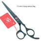 7.0 Inch Big Professional Hairdressing Cutting Scissors 6.5 Inch Thinning Shears Salon Barbers JP440C Blue Hair Tesouras A0132A - HAB 