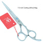 7.0 Inch Big Professional Hairdressing Cutting Scissors 6.5 Inch Thinning Shears Salon Barbers JP440C Blue Hair Tesouras A0132A - HAB 