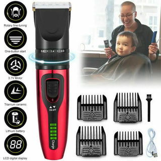 Rechargeable Clipper Electric Cordless Mini Hair Trimmer Pro