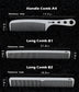 Brainbow 1PC Titanium Steel Comb Professional Salon Hair Hairdressing Anti-static Barbers Comb Ultra Thin Hair Brush for Men - HAB 