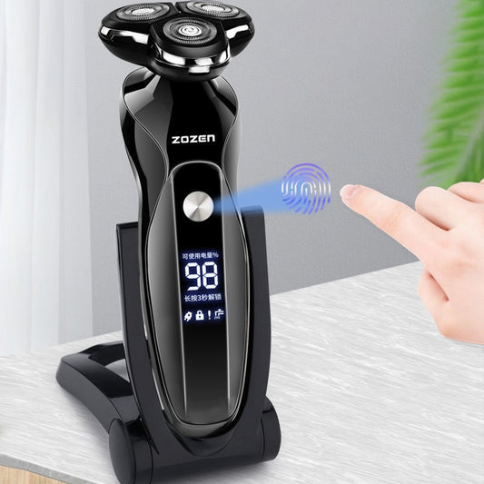 2020 New 3D Men Eletric Shaver Razor BlackStone3 IPX7 Waterproof Wet & Dry Dual Use LCD 3D Smart Control Shaving Beard Machine - HAB